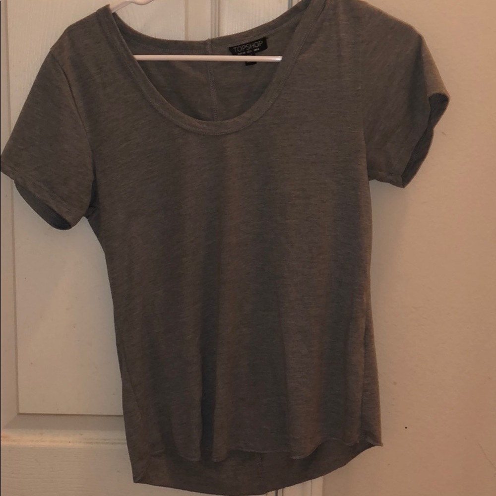 topshop gray tee shirt